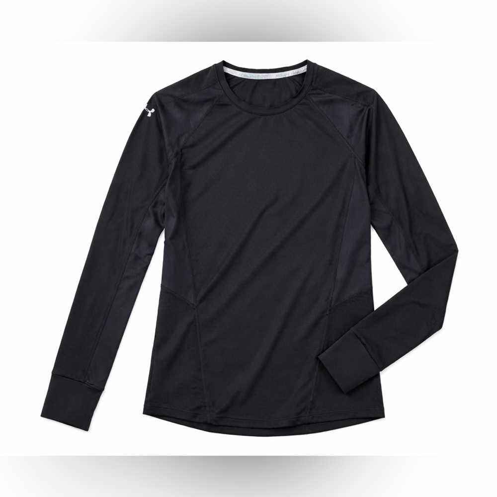 Under Armour black running long sleeve tee SZ L